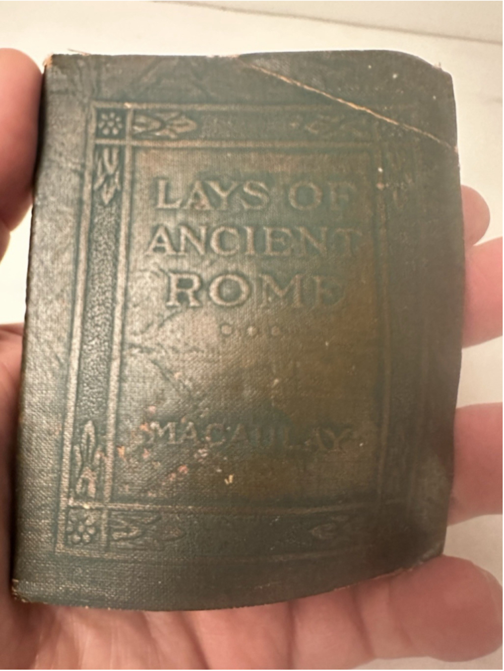 Vintage Little Leather Library Lays of Ancient Rome Thomas Babington Macaulay
